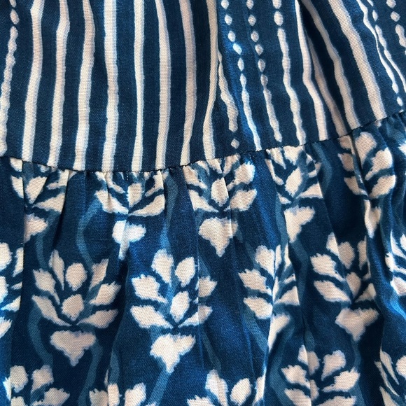 Japna Navy Floral and Stripe Mini Dress - Picture 5 of 7